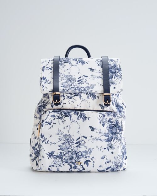 FABLE Martha Large Backpack - Bloomin Toile Blue