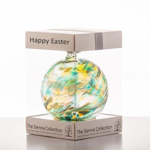 Happy Easter 10cm Friendship Ball - Peridot