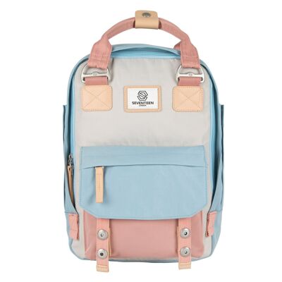 Camden Backpack - Cream, Pink & Light Blue