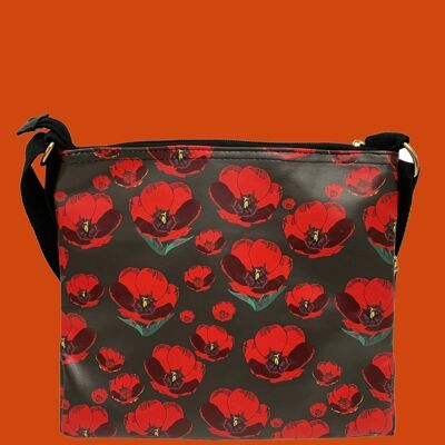 Red Poppy Flower Bag Collection - Crossbody
