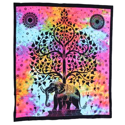 "The Tree and the Elephant" cotton wall hanging
