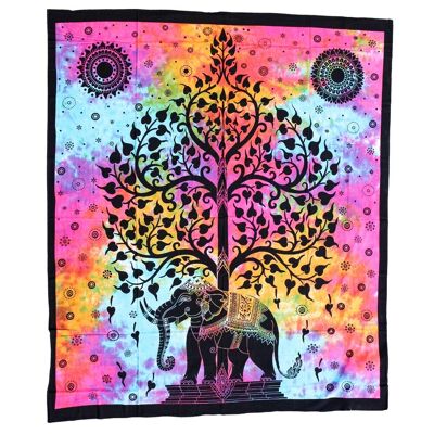 "Der Baum und der Elefant" Wandbehang aus Baumwolle