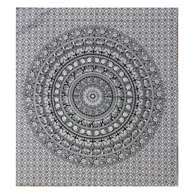 Attaccatura da parete in cotone "Elephant Mandala".