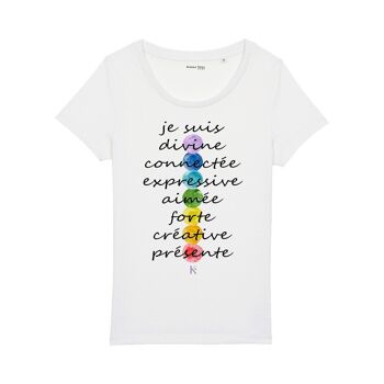 T-shirt Femme "7 Chakras" en Coton Bio 1