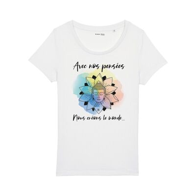 "Let's create the world" Women's T-Shirt in Organic Cotton