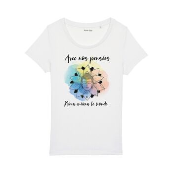 T-Shirt Femme "Créons le monde" en Coton Bio 1