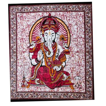 Tenture murale en coton "Protection de Ganesh" 1