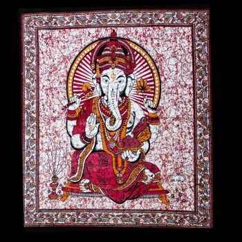 Tenture murale en coton "Protection de Ganesh" 2