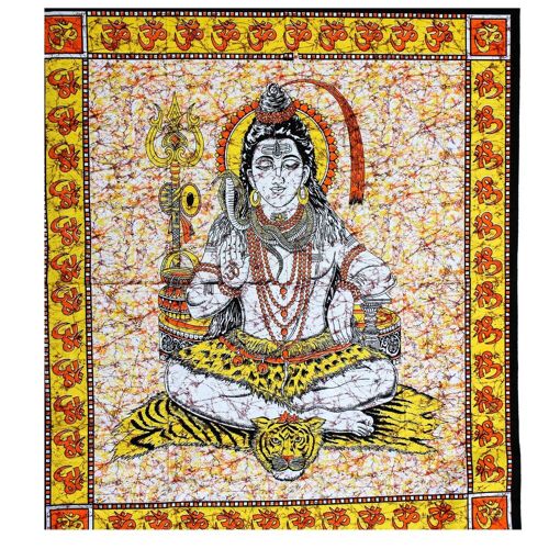 Tenture murale en coton "Puissance de Shiva"