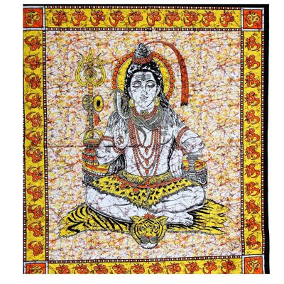 Attaccatura da parete in cotone "Potere di Shiva".