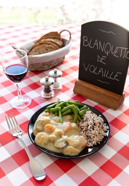 Délice Français Réinventé : Blanquette de Volaille et Risotto Crémeux en Bocal.