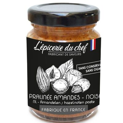 Tarro de pasta de praliné de almendras y avellanas 100g