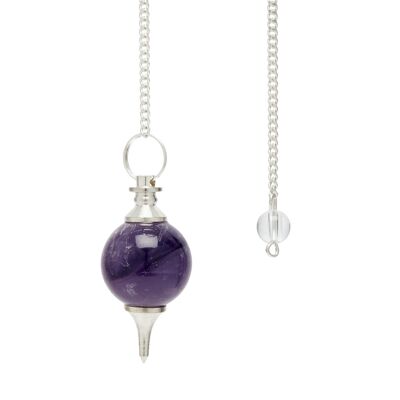 Sephoroton-Pendel aus Halbedelstein - Amethyst