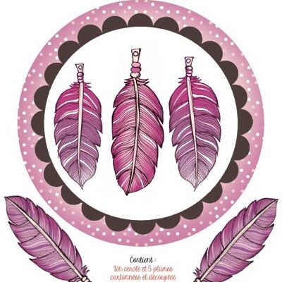 Kit de atrapasueños de bricolaje: púrpura