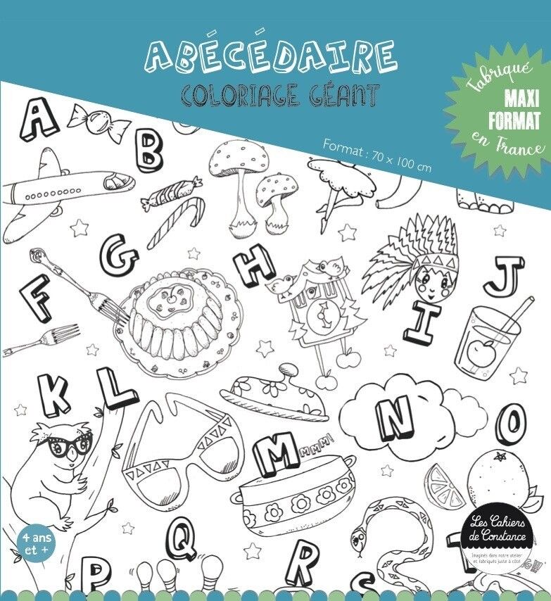 Disegno di ABC gigante da colorare