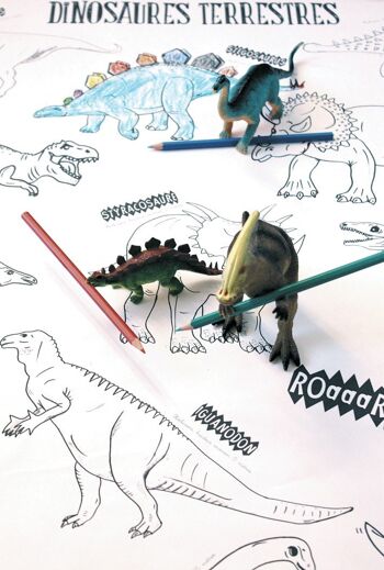 Coloriage géant Dinosaures 2