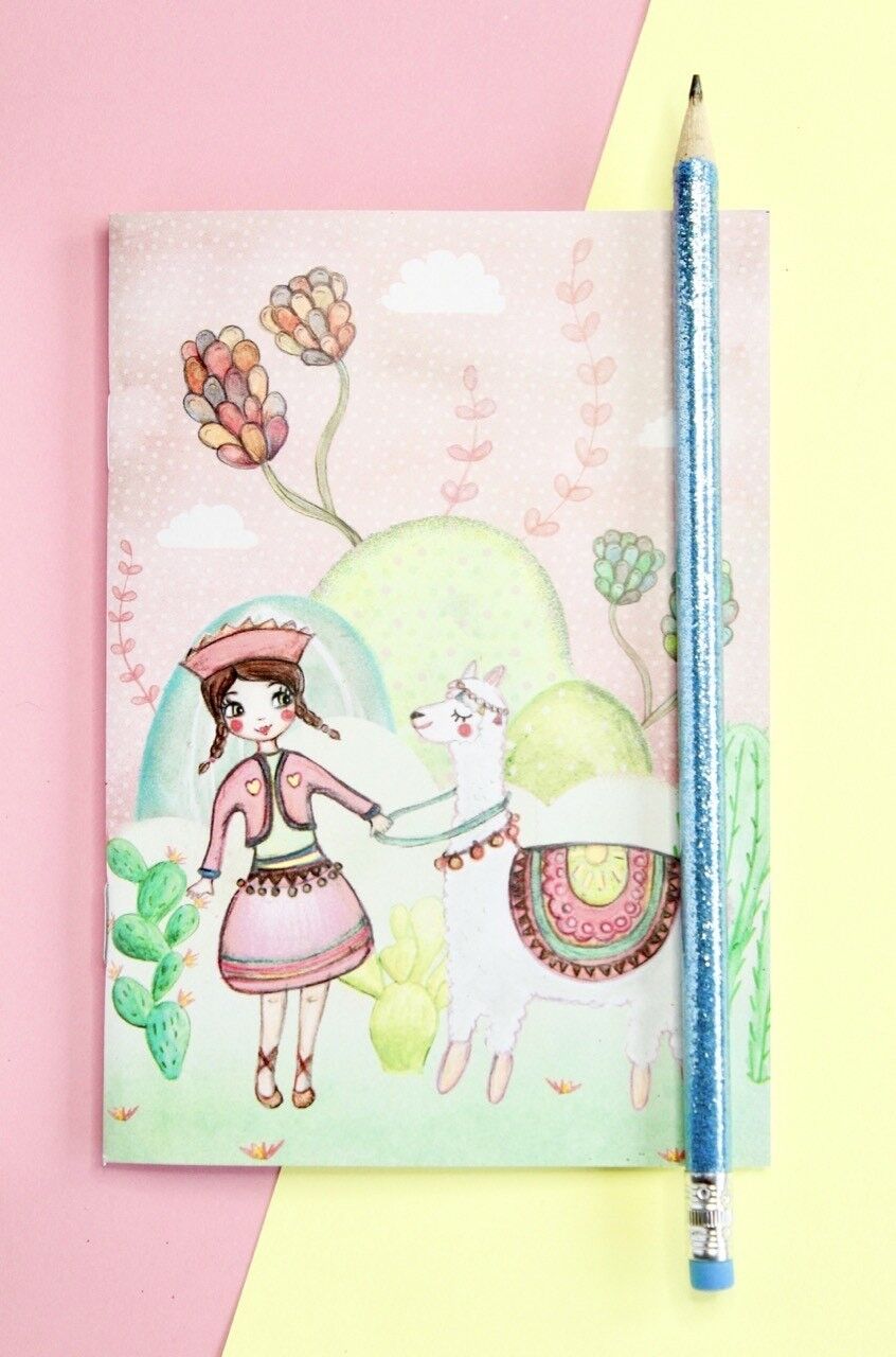 Kleines Lama-Notizbuch