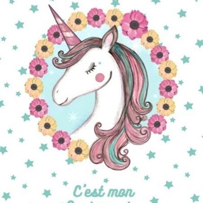 Set of Unicorn Birthday Invitations