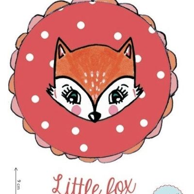 “Fox” textile iron-on sticker