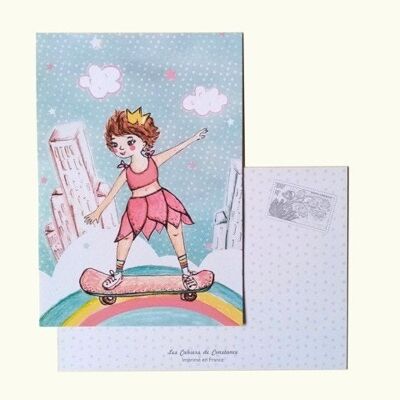 Postcard "Skater Girl"