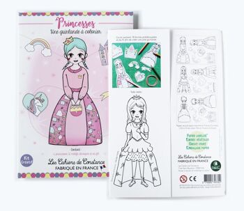Guirlande à colorier et à fabriquer: Princesses 5