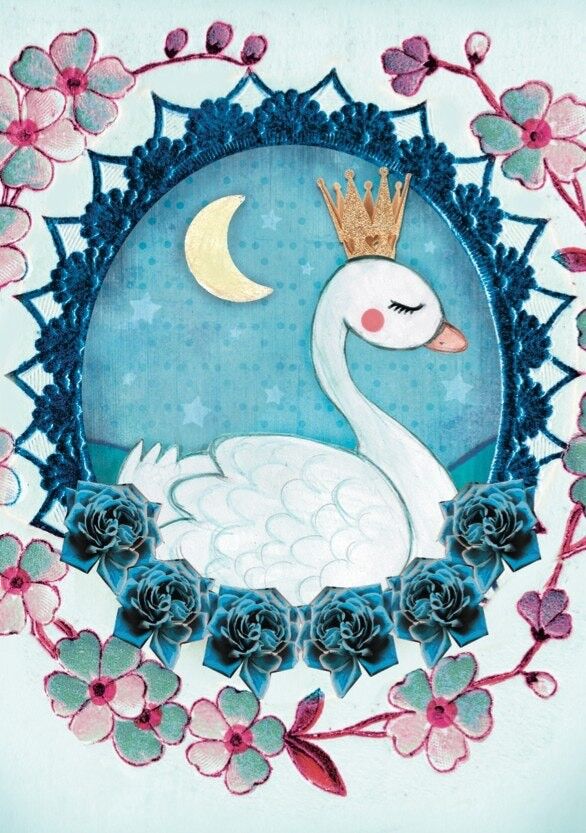 Carte postale "Cygne"