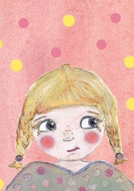 Postkarte „Blondinette“