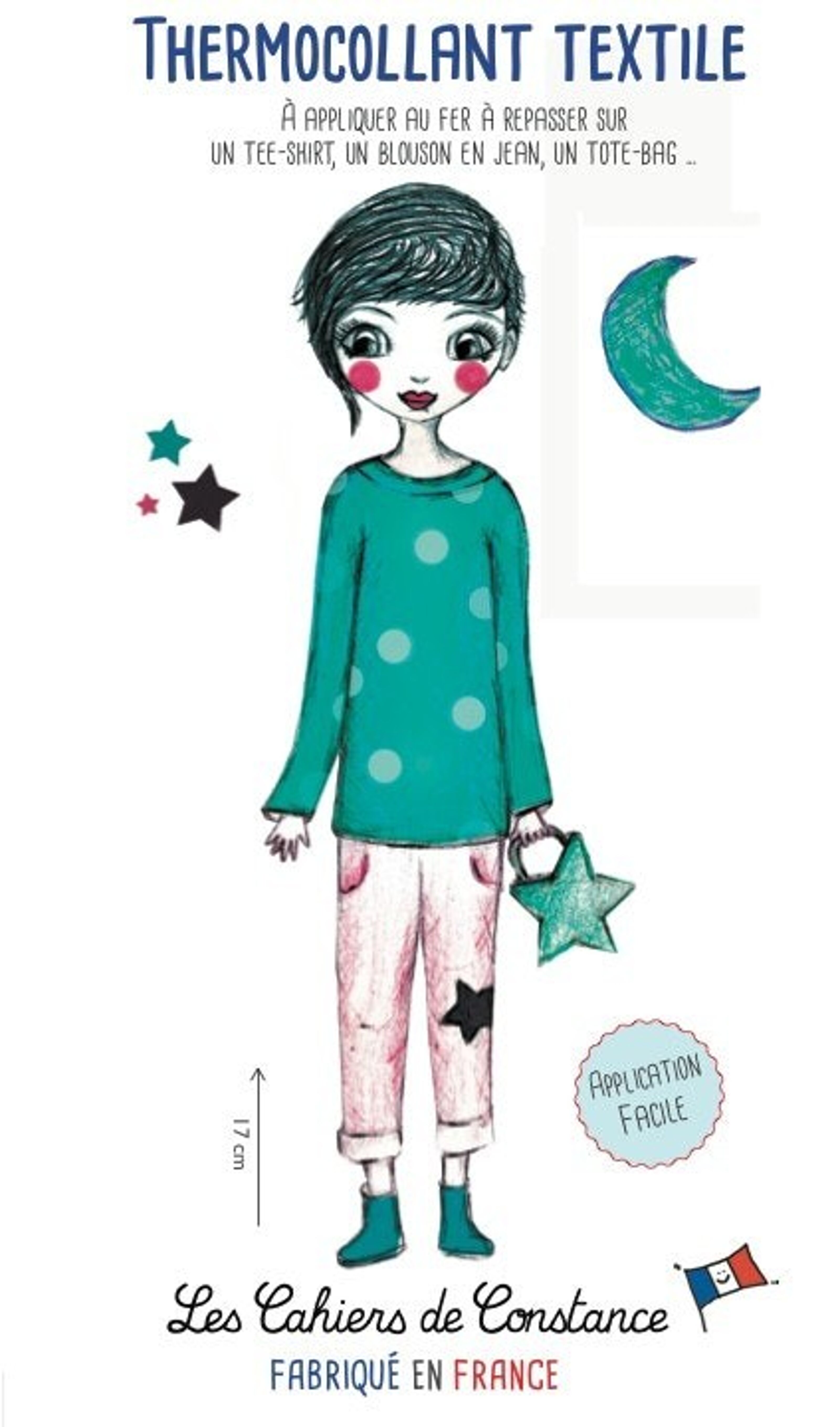 Buy wholesale “Priscilla” textile iron-on sticker