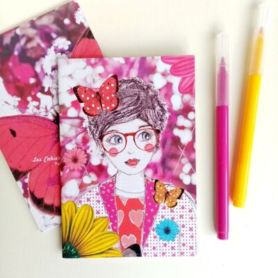 Kleines Notizbuch für Blumenmädchen