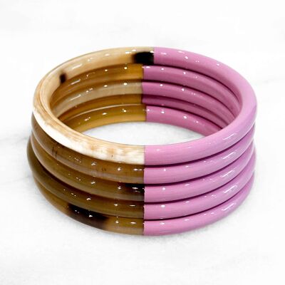 Colored bracelet in real horn - Color 211C