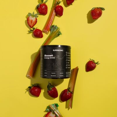 Supersonic Energy Drink 250g fraise-rhubarbe