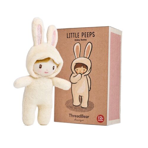 Little Peeps Binky Bunny Matchbox Doll 12cm by ThreadBear
