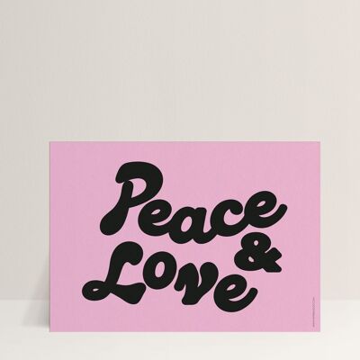 Plakat - Frieden und Liebe