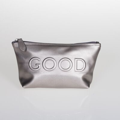 GOOD / BAD BEAUTY BAG
Color Silver Metal