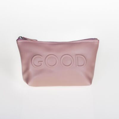 GOOD / BAD BEAUTY BAG
Peach pink color