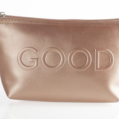 GOOD / BAD BEAUTY BAG
Copper color