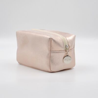 MITTLERE SPARKLING BEAUTY BAG
CHAMPAGNERFARBE