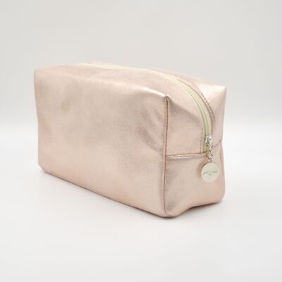 Trousse beaute scintillante grand modele
couleur champagne