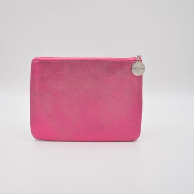 SMALL FLAT SPARKLING POUCH
COLOR FUCSHIA