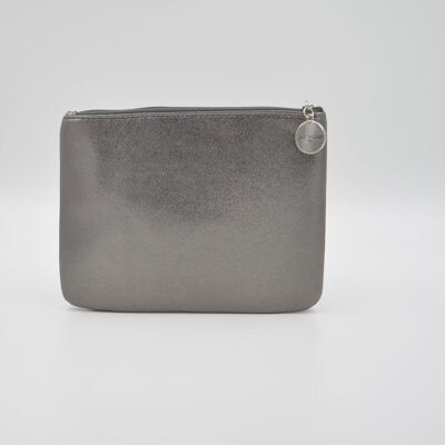 Pochette scintillante plate petit modele
couleur gris
