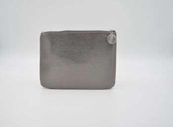 Pochette scintillante plate petit modele
couleur gris 1