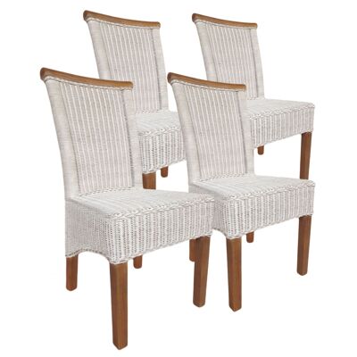 Dining room chairs set rattan chairs Perth 4 pieces white dining table chairs wicker chairs sustainable