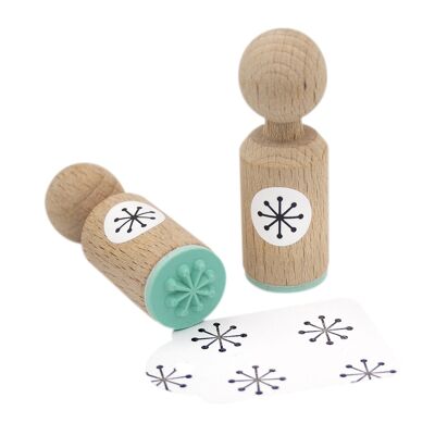 Mini tampon astérisque avec ampoules