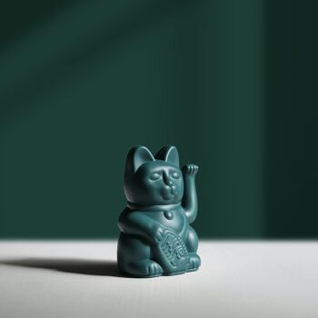 Mini chat porte-bonheur | Vert 3