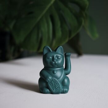 Mini chat porte-bonheur | Vert 4