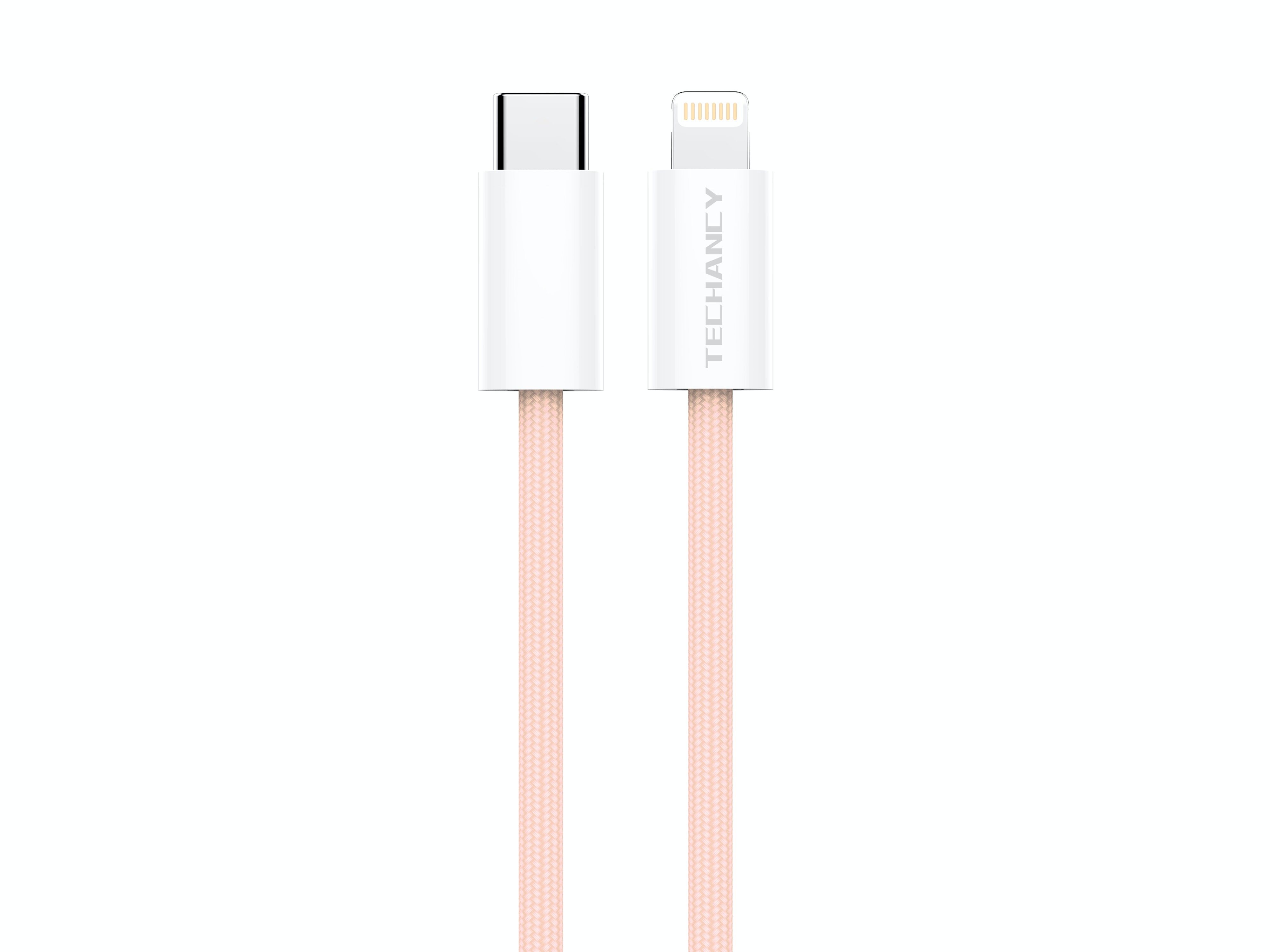 TECHANCY Neues USB-C-auf-Lightning-Nylon-Ladekabel, kompatibel mit iPhone 13 13 Pro 12 Pro Max 12 11 X XS XR 8 Plus, AirPods Pro,