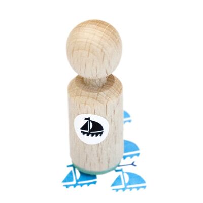 Sailboat Mini Stamp