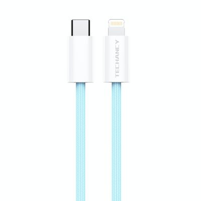 TECHANCY Nouveau câble de charge en nylon USB-C vers Lightning, compatible avec iPhone 13 13 Pro 12 Pro Max 12 11 X XS XR 8 Plus, AirPods Pro,