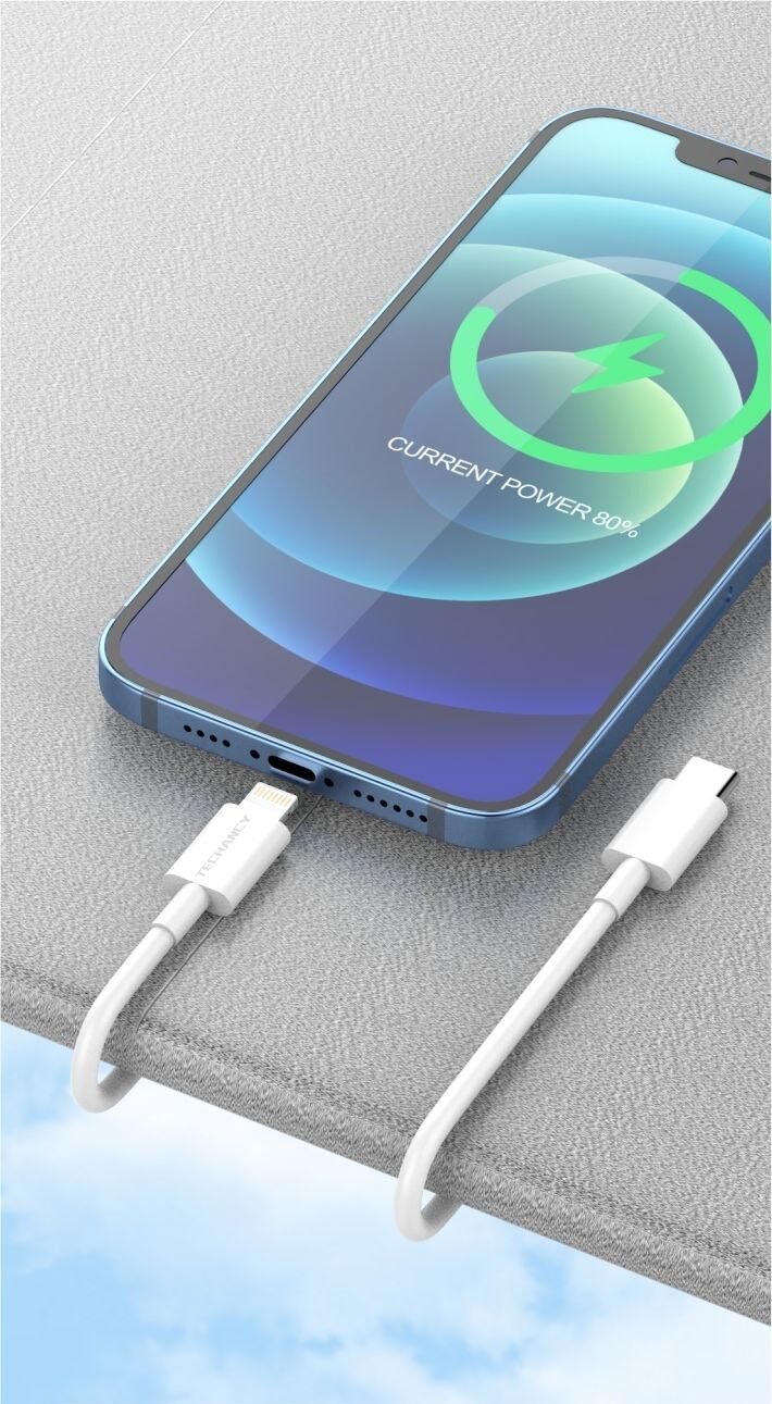TECHANCY Neues USB-C-zu-Lightning-Ladekabel, kompatibel mit iPhone 13 13 Pro 12 Pro Max 12 11 X XS XR 8 Plus, AirPods Pro,