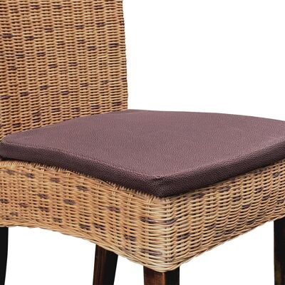 Coussin d'assise Coussin de chaise Coussin avec noeud Cardine marron prairie